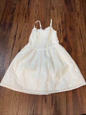 Target White Eyelet Sundress with Adjustable Straps